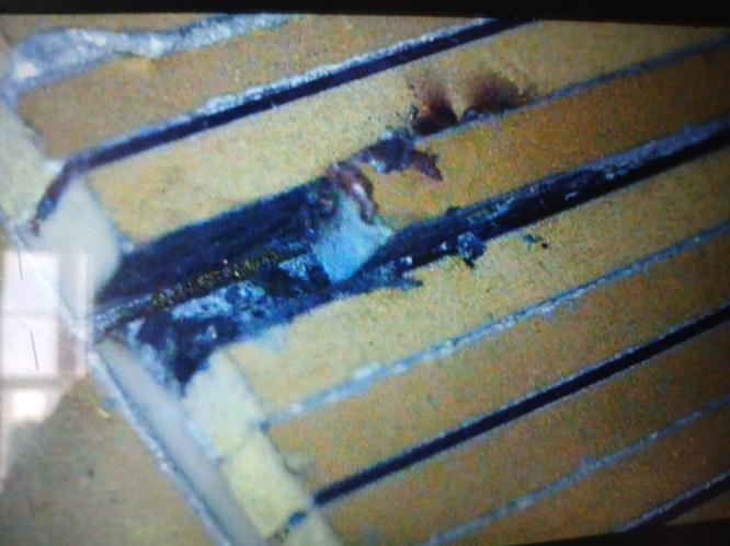 Пример поломки диодной матрицы Повреждённый диодный модуль в манипуле