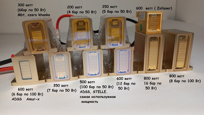Макро канальная диодная матрица мощностью 200, 250, 300, 350,600, 800 ватт для диодного лазера