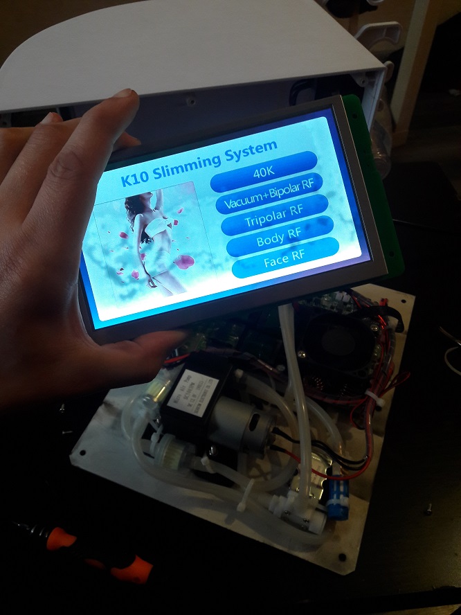 Ремонт сенсорного экрана косметологического аппарата k10 slimming system.Не работает сенсор. Замена сенсорного дисплея.  Краснодар Москва